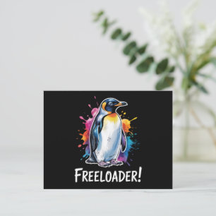 Carte Postale Résistance politique du parasite pingouin