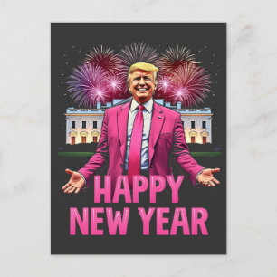 Carte Postale Résolution Trump pour la veille du Nouvel An 2025