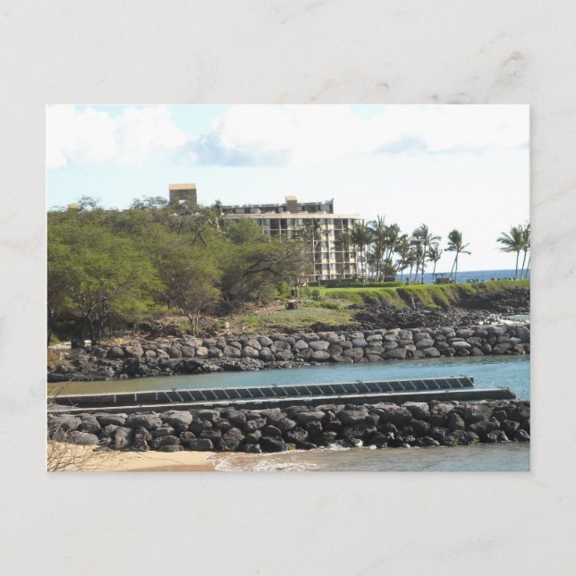 Carte Postale Résort hawaïen sur la plage (Devant)
