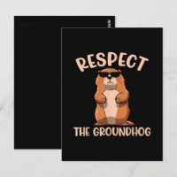 Respecter la marmotte - Jour de la marmotte Woodch