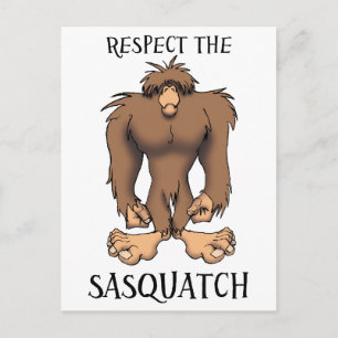 CARTE POSTALE RESPECTER LE SASQUATCH