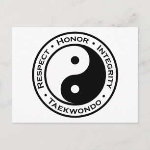 Carte Postale Respecter l'intégrité d'honneur Taekwondo