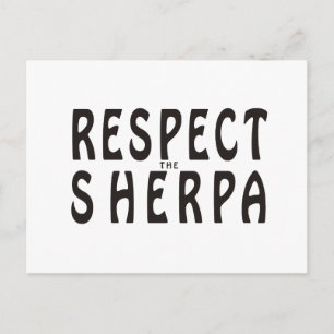 Carte Postale Respectez Le Sherpa