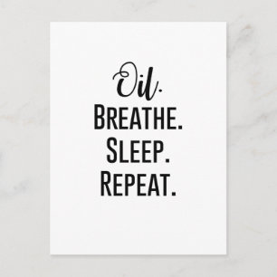 Carte Postale respiration à l'huile - Répétition de sommeil - Es
