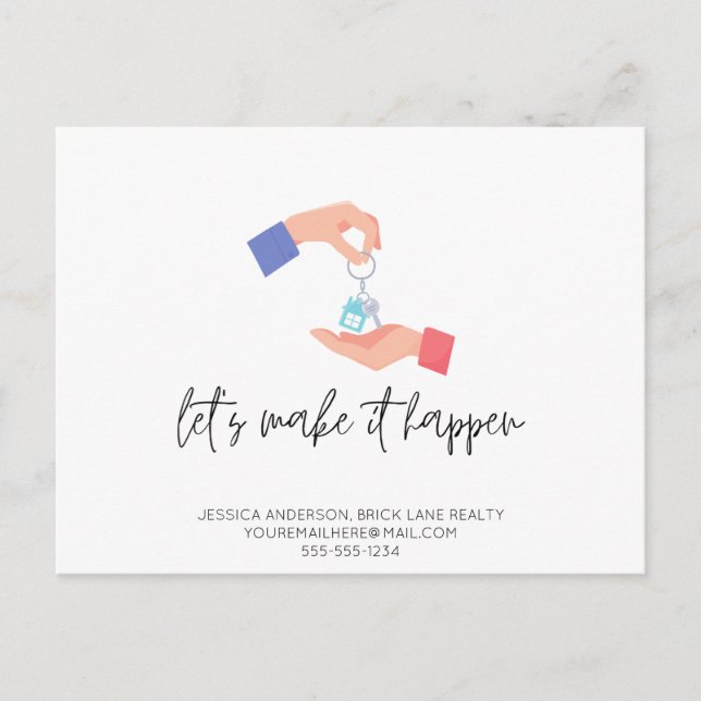 Carte Postale Responsables clients immobiliers promotionnels (Devant)