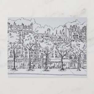 Carte Postale Restaurant Boulevard Montparnasse Paris, France