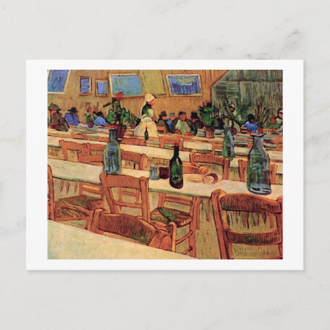 Carte Postale Restaurant Carrel à Arles, Van Gogh Art (Devant)