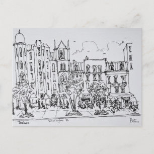 Carte Postale Restaurant en plein air le long de Indiana St.   W