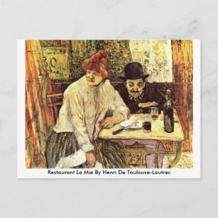 Carte Postale Restaurant La Mie Par Henri De Toulouse-Lautrec