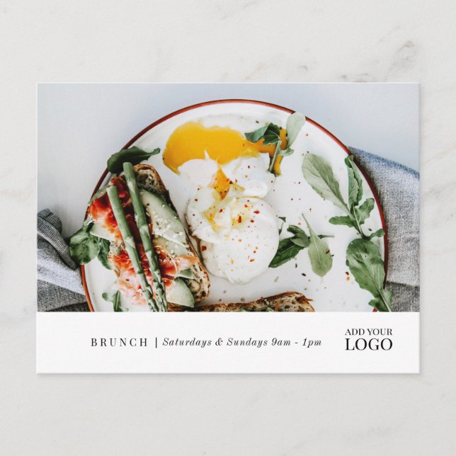 Carte Postale Restaurant Moderne Nouveau Evénement Marketing Mar (Devant)