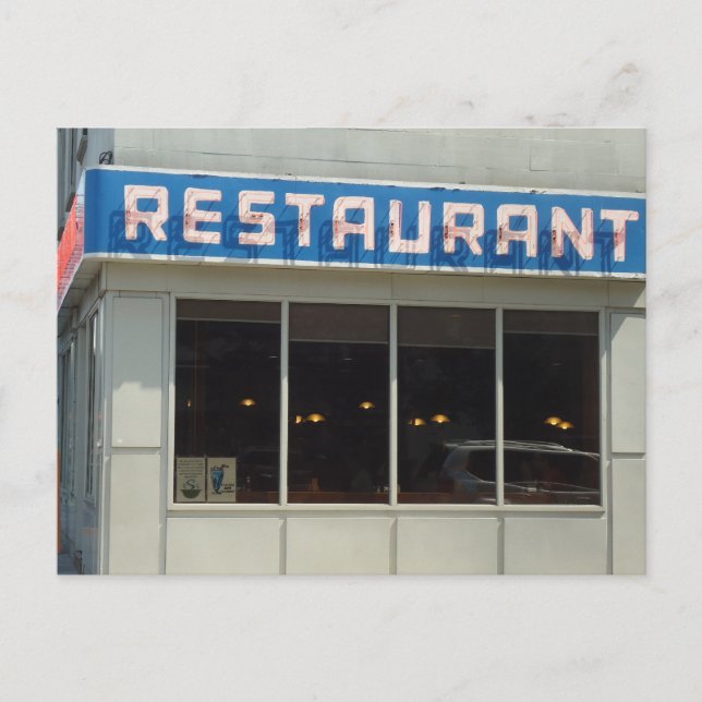 Carte Postale Restaurant, New York City, NY - Manhattan (Devant)