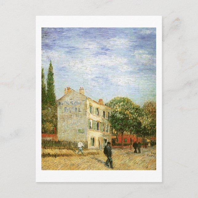 Carte Postale Restaurant Rispal à Asnières, Van Gogh (Devant)