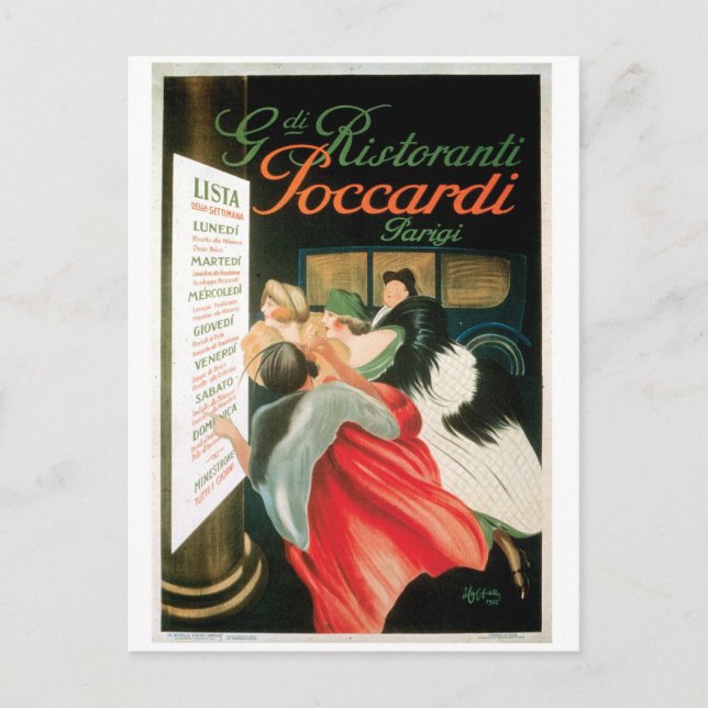 Carte Postale Restaurants Français Restauration Vintage Publicit (Devant)