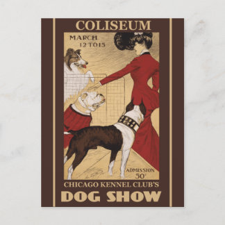 Carte Postale Restauré Vintage Chicago Kennel Club