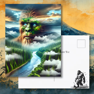 Carte Postale Rester en contact   Blue Eyed Bigfoot