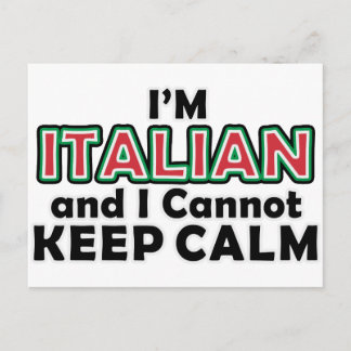 Carte Postale Restez au calme Italiens