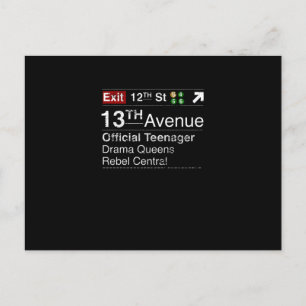 Carte Postale Restez calme, cet adolescent a des rêves new-yorka