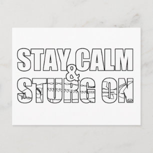 Carte Postale Restez Calme Et Étouffez Sur Le Lac Sturg - acigif