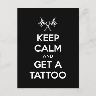 Carte Postale Restez calme et faites un tatouage