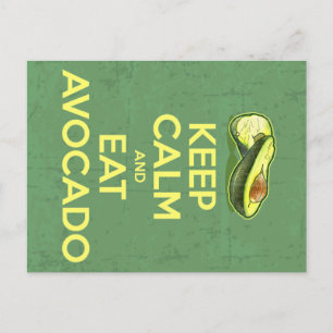 Carte Postale Restez Calme Et Mangez L'Avocado