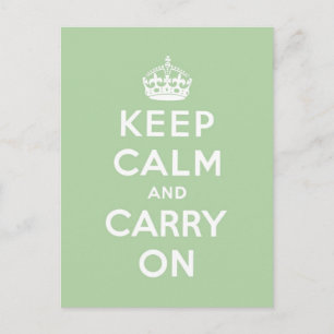 Carte Postale restez calme et poursuivez Original