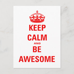 Carte Postale Restez calme et soyez stupéfiant