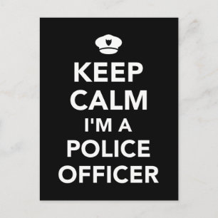 Carte Postale Restez calme Je suis policier