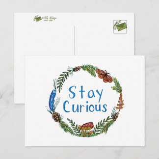 Carte postale Restez curieux