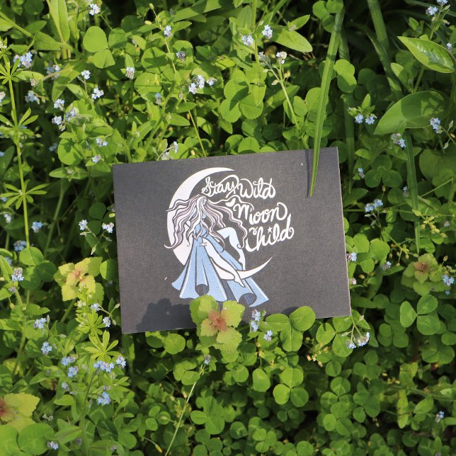 Carte Postale Restez enfant de la lune sauvage (Créateur téléchargé)