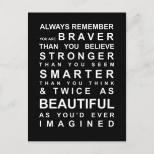 Carte Postale Restez intelligent