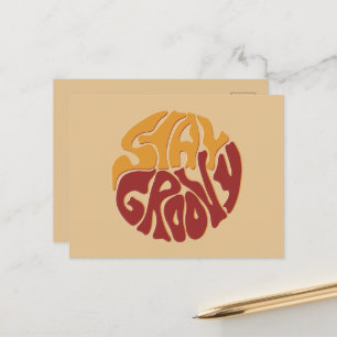 Carte Postale Restez Super avec un peu de rouge et de jaune