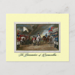 Carte Postale Restitution de Lord Cornwallis à Yorktown
