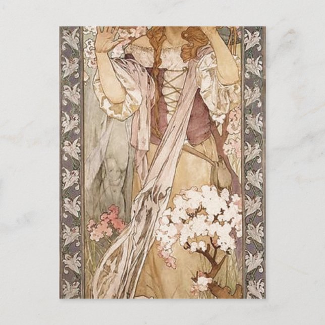 Carte Postale Résumé Alphonse Marie Mucha (Tchécoslovaque, 186 (Devant)