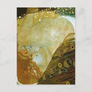 Carte Postale Résumé Description Danae, Huile sur toile, 77 x 83