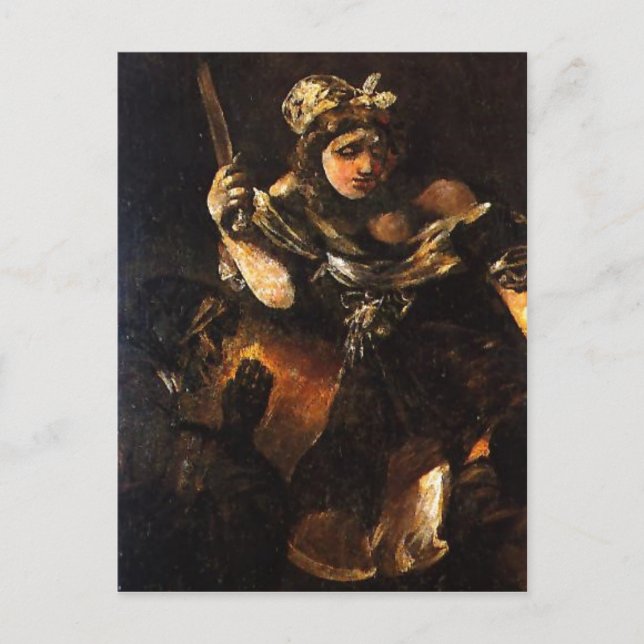 Carte Postale Résumé Description Judith y Holofernes. Pintura a (Devant)