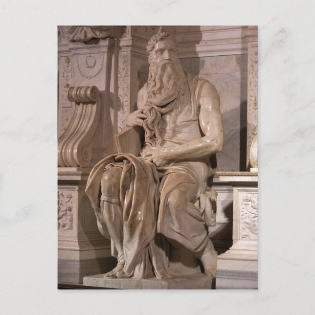 Carte Postale Résumé Description Michelangelo Buonarroti : Mose (Devant)