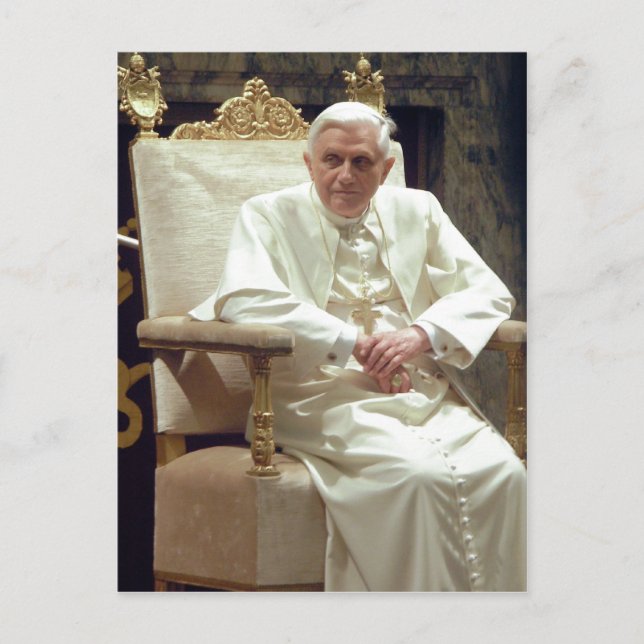 Carte Postale Résumé Description Pape Benedictus XVI - modifié (Devant)