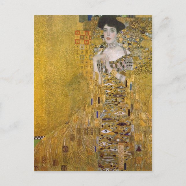 Carte Postale Résumé Gustav Klimt Catal ? : Retrat de l'Adele Bl (Devant)