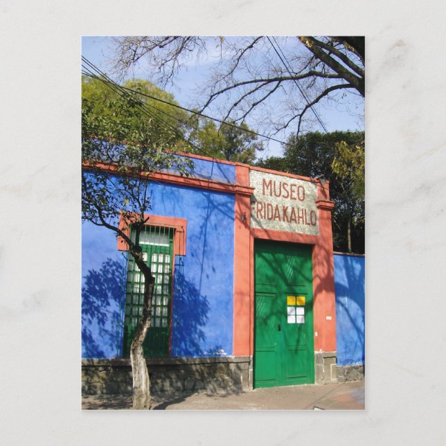 Carte Postale Résumé La Maison bleue à Coyoacan, où Frida Ka (Devant)