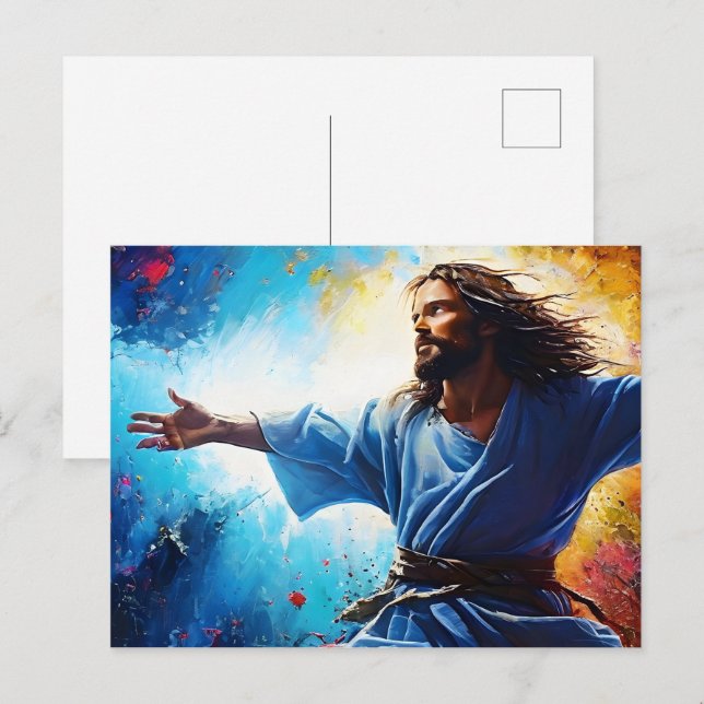 Carte Postale Résurrection de Jésus-Christ (Devant / Derrière)