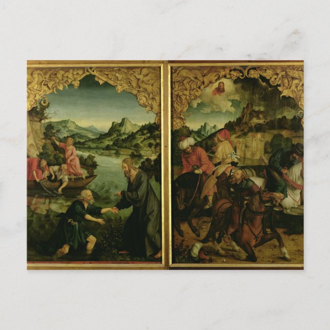 Carte Postale Retable des saints Pierre et Paul : détail (Devant)