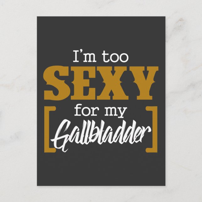 Carte Postale Rétablissement drôle de la chirurgie de la vésicul (Devant)