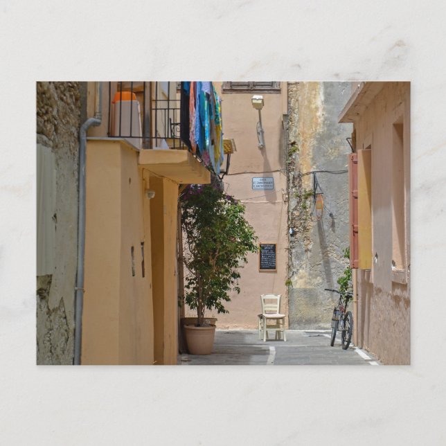 Carte postale Rethymno Summer Backstreet (Devant)
