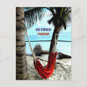 Carte Postale Retired Nurse - Hammock at the Beach