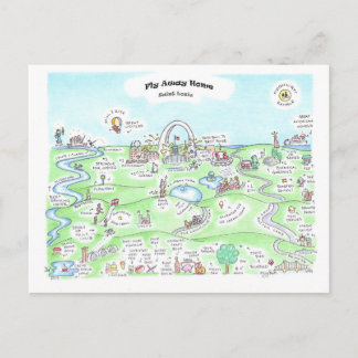 Carte postale Retour