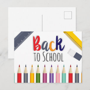 Carte Postale Retour à l'école 