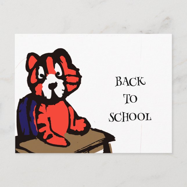 Carte Postale Retour À L'École (Devant)
