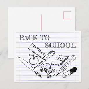 Carte Postale Retour à l'école