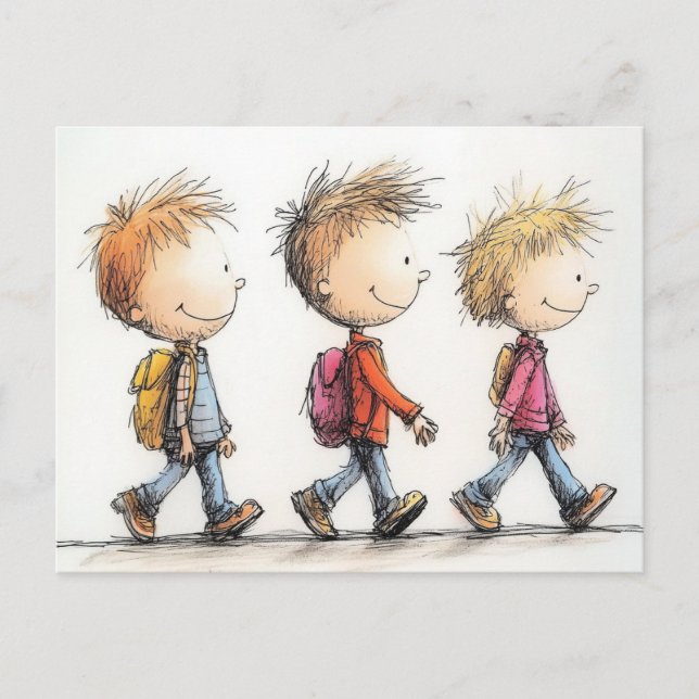 Carte Postale Retour à l'école (Devant)