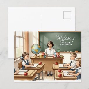 Carte Postale Retour à l'école amis